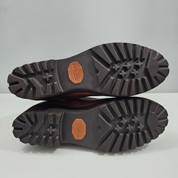 NEW Gentle Souls Mona Ankle Bootie Womens 9.5 Cognac Brown Leather Wedge Comfort - Picture 12 of 14